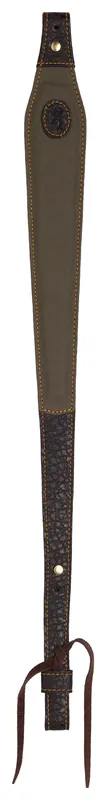 Browning Laredo Sling made of Olive Cotton Canvas with Leather Trim 25.50"-35.50" OAL & Adjustable Design for Rifles