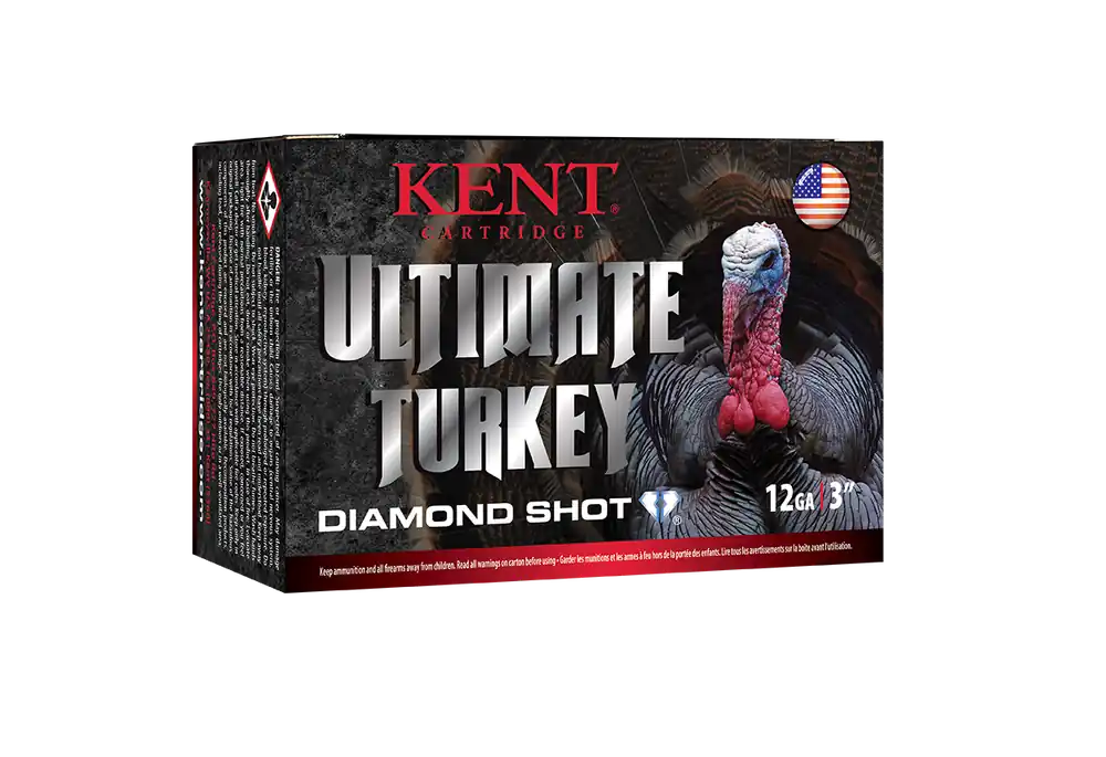 Kent Cartridge Ultimate Turkey 12 Gauge 3" 1-3/4 oz 4 Diamond Shot 10 Shells Per Box