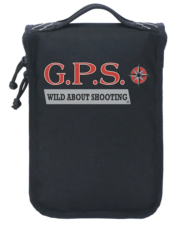 G*Outdoors Tactical Pistol Case Black 1000D Nylon with Lockable Zippers & DuPont Teflon Coating Holds Medium Pistol & 4 Magazines Compatible with Tactical Range Backpack