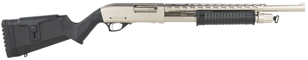 Rock Island AGM5 Carina 12 Gauge 3" 18.50" 5+1 Nickel Rec/Barrel Black Fixed with Adjustable Cheekpiece Stock Right Hand