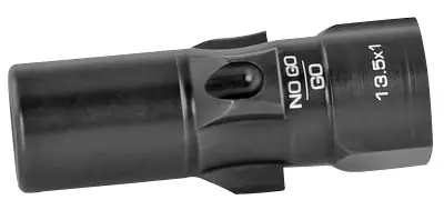 Rugged Suppressor Obsidian 3 Lug Adapter Black with 13.5x1 LH tpi Threads for 9mm Luger HK