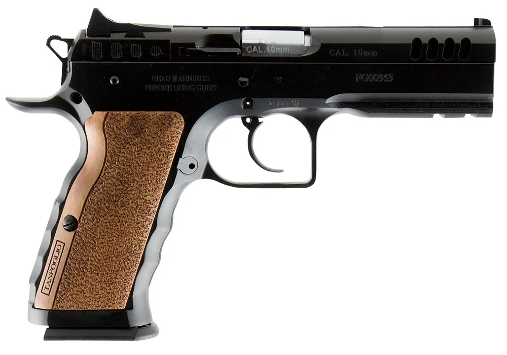Tanfoglio IFG Defiant Stock I 40 S&W Caliber with 4.50" Barrel, 12+1 Capacity, Overall Black Finish Steel