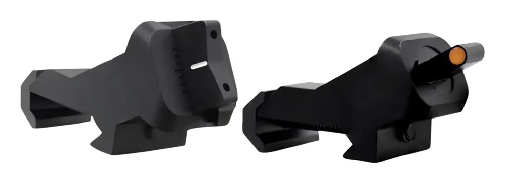 XS Sights XTi2 DXS Standard Dot 45 Degree Orange Front, Black with White Stripe Rear Black for AR-15
