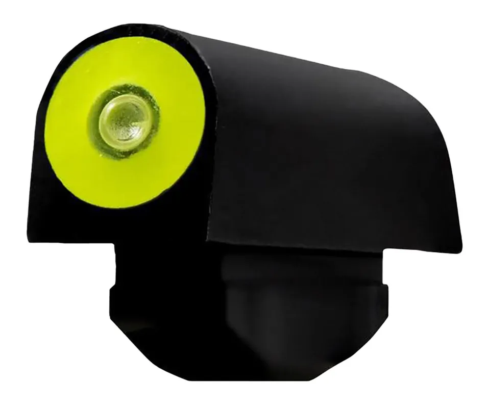 XS Sights Big Dot Tritium Green with Yellow Outline Front Sight Black Frame for Ruger SP101; S&W J Frame
