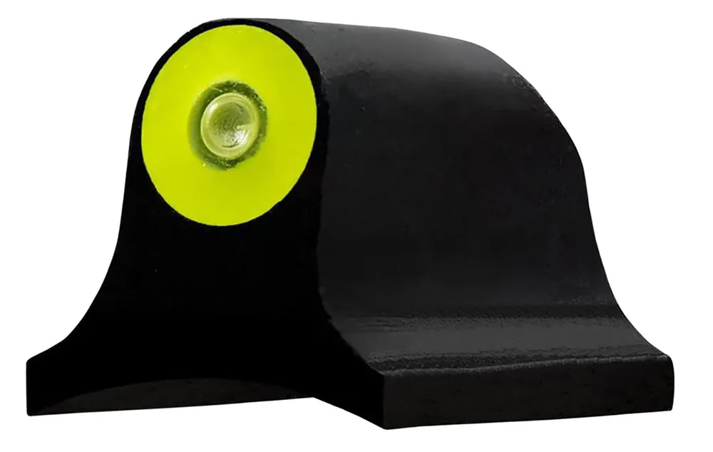 XS Sights Big Dot Front Sight Ember with Yellow Outline Tritium Black for Remington with Plain Barrel