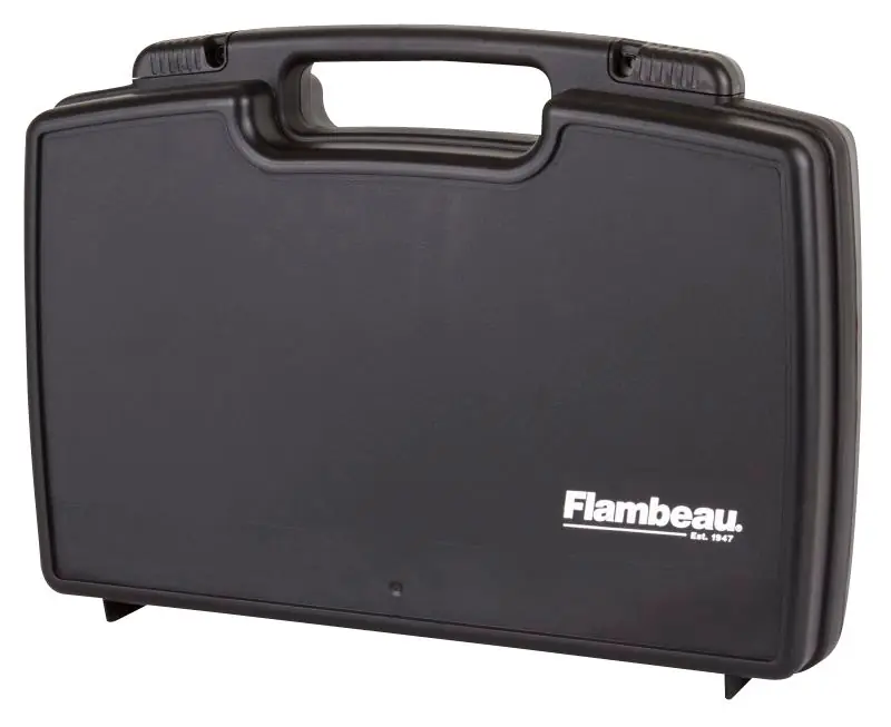 Flambeau Safe Shot Pistol Case made of Polymer with Black Finish, Egg Crate Foam Padding, Integrated Handle & TSA/Airline Approved 16.50 L x 9.50" W x 3.50" D Interior Dimensions"
