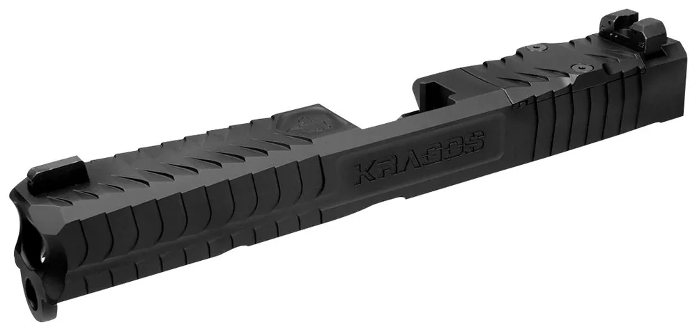 CMC Triggers Kragos Slide Black DLC 17-4 Stainless Steel fits Glock G17 Gen3 RMR Cut
