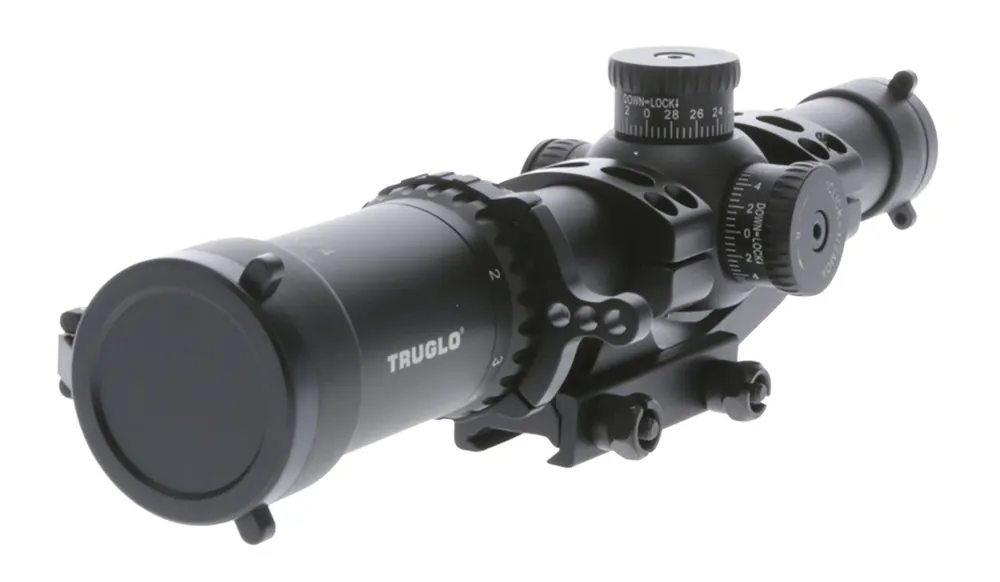 TruGlo Omnia Black Anodized 1-8x24mm 30mm Tube
