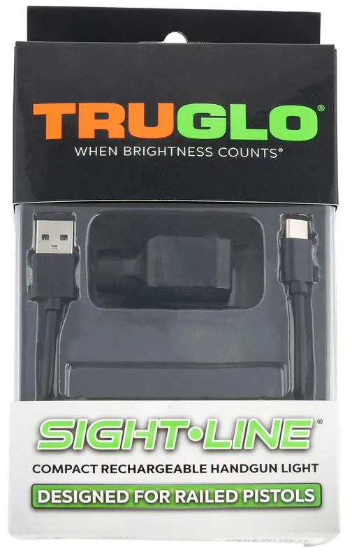TruGlo Sight-Line Handgun 5mW Output Cree LED Light White Laser Picatinny/Weaver/Glock Rails Mount Matte Black