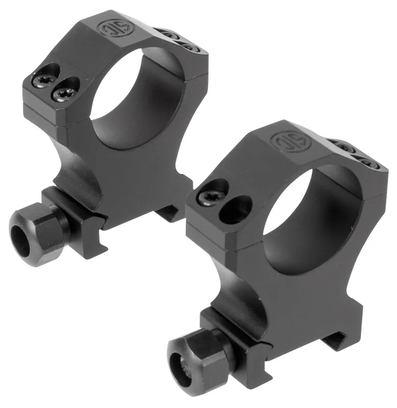 Sig Sauer Electro-Optics Alpha1 Hunting Scope Ring Set For Rifle Weaver Extra High 35mm Tube 0 MOA Black Powder Coated Aluminum