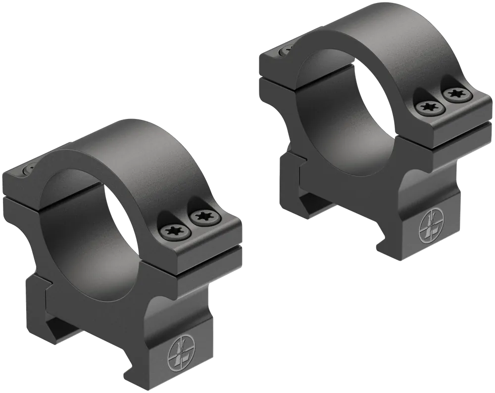 Leupold 180943 Open Range Cross-Slot Scope Ring Set High 1" Tube Matte Black Aluminum