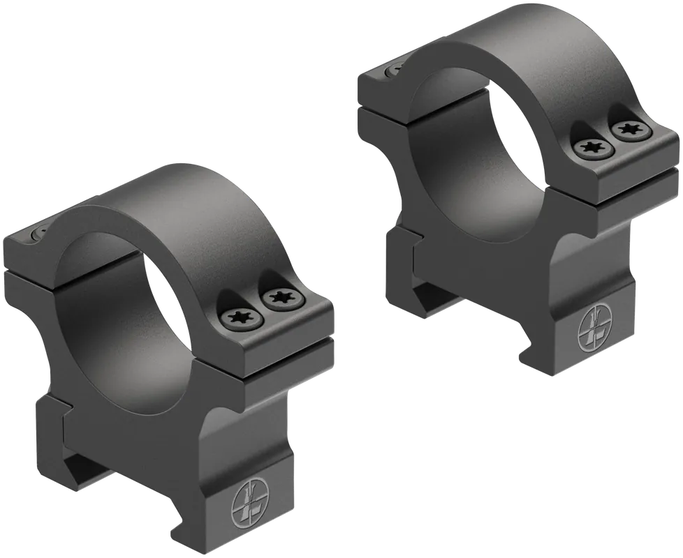 Leupold 180944 Open Range Cross-Slot Scope Ring Set Medium 1" Tube Matte Black Aluminum
