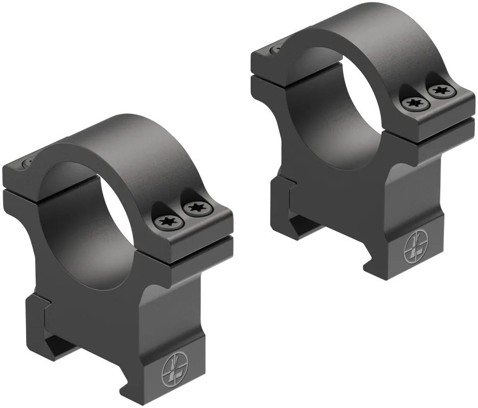 Leupold 180945 Open Range Cross-Slot Scope Ring Set High 1" Tube Matte Black Aluminum