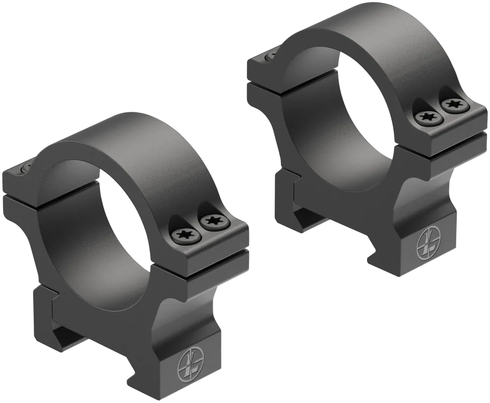 Leupold 180946 Open Range Cross-Slot Scope Ring Set Low 30mm Tube Matte Black Aluminum