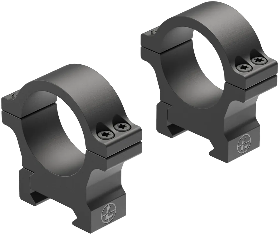 Leupold 180947 Open Range Cross-Slot Scope Ring Set Medium 30mm Tube Matte Black Aluminum