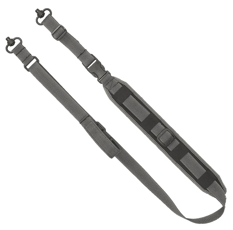 Grovtec US Inc QS 2-Point Sentinel Sling with Wolf Gray Finish, Adjustable Design & Push Button Swivels for Rifle/Shotgun
