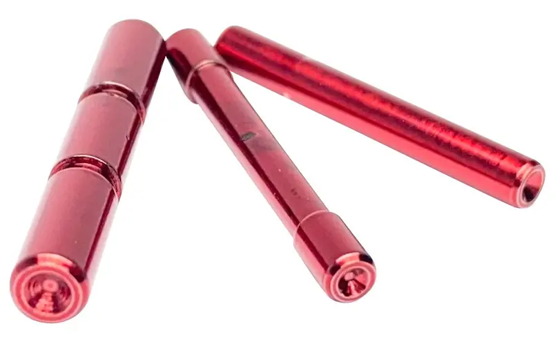 Cross Armory 3 Pin Set Dimpled Red 4140 Steel for Most Glock Gen1-3