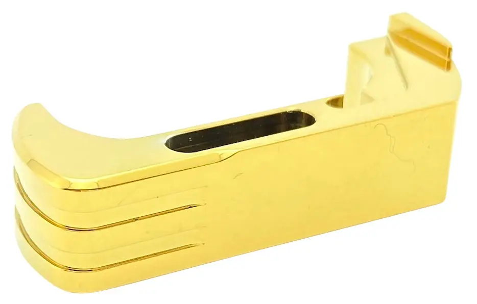 Cross Armory Magazine Catch Gold Anodized for Most Glock Gen4-5