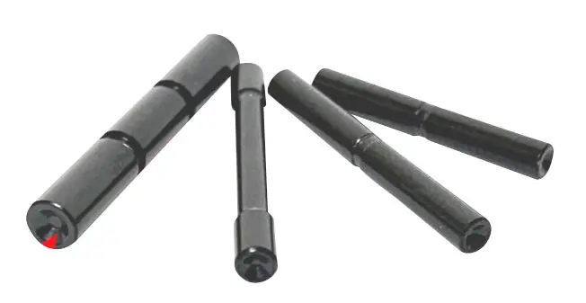 Cross Armory 4 Pin Set Dimpled Black 4140 Steel for Most Glock Gen4