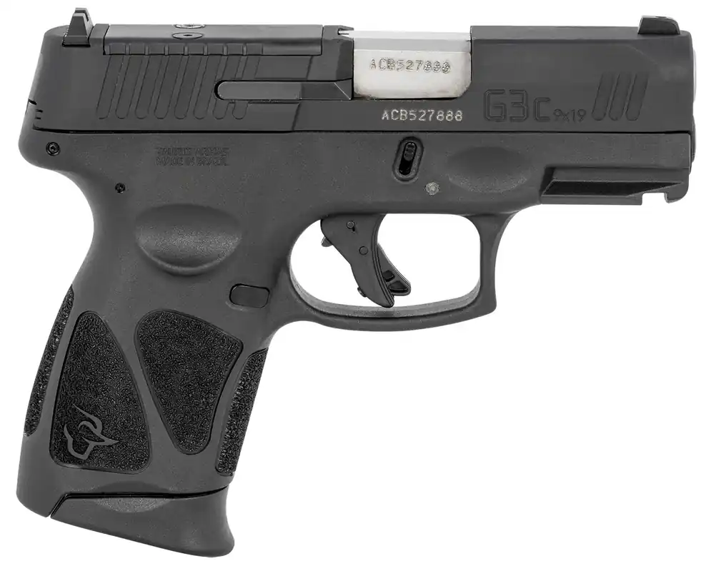 Taurus 9mm Luger 10+1 3.26" Matte Stainless Steel Barrel, Matte Black Tenifer Optic Cut/Serrated Slide