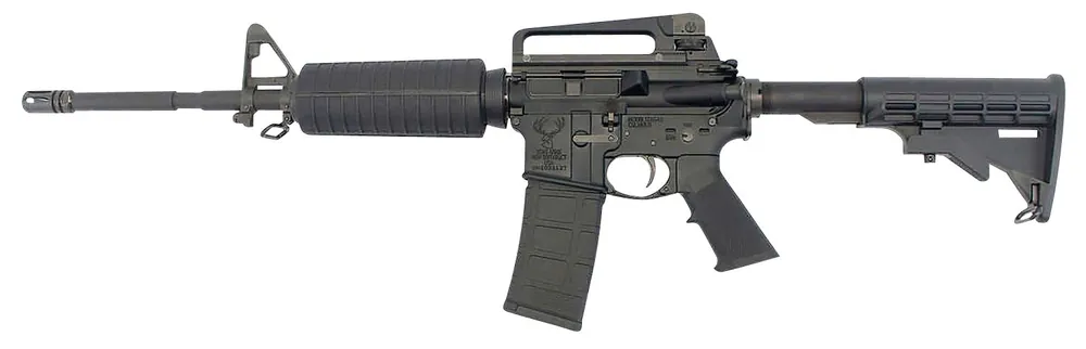 Stag Arms Stag 15 M4 5.56 NATO LH Rifle 30+1 16" Barrel w/A2 Flash Hider Alum Rec w/Carry Handle Adj Stock Black STAG15011111