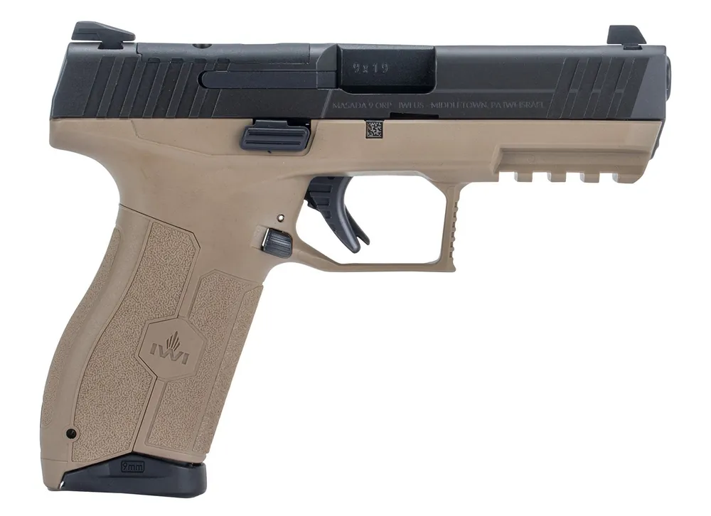 IWI US MASADA 9mm Luger Pistol 4.10" FDE M9ORP10FD