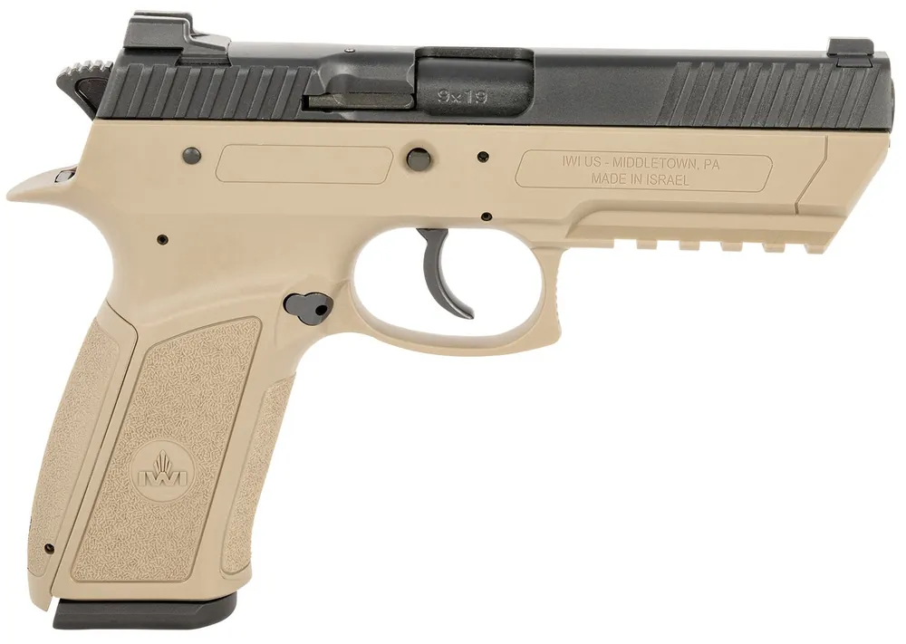IWI US Jericho 941 Enhanced 9mm Luger Pistol 4.40" Flat Dark Earth J941PL9FDII