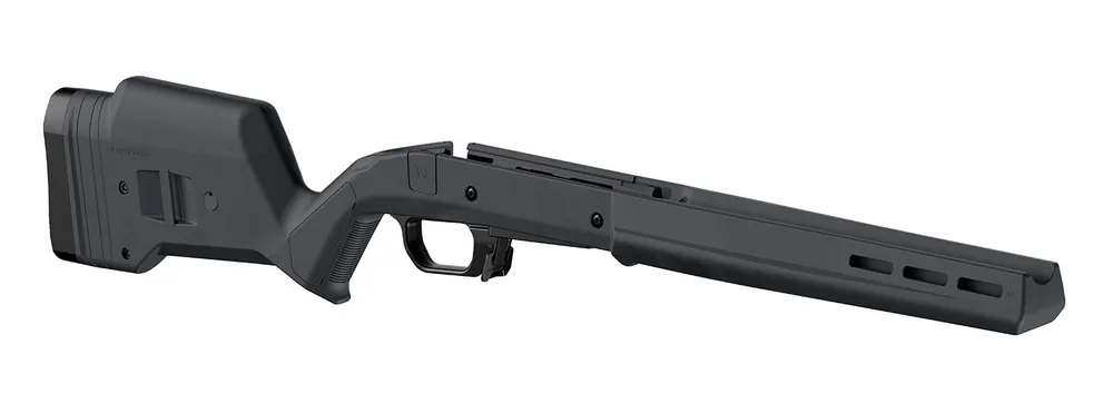 Magpul Hunter 110 Stock Fixed with Aluminum Bedding & Adjustable Comb Gray Synthetic for Savage 110 Short Action Right Hand