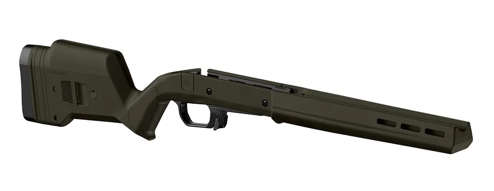 Magpul Hunter 110 Stock Fixed with Aluminum Bedding & Adjustable Comb OD Green Synthetic for Savage 110 Short Action Right Hand