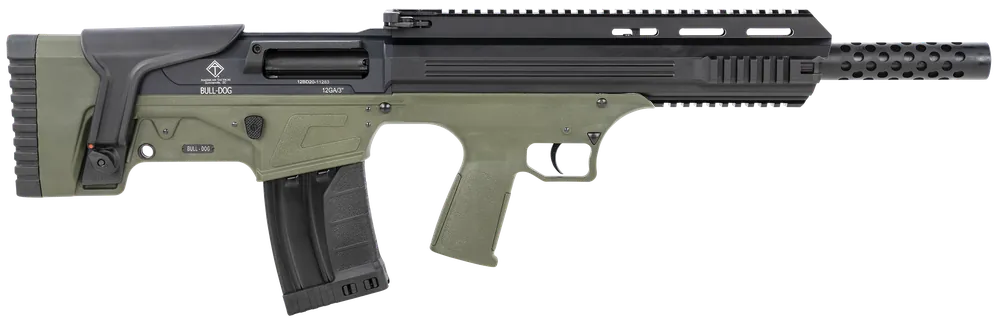 ATI ATIG12BDG Bulldog 12 Gauge 3" 18.50" 5+1 Black Green Fixed Bullpup Stock