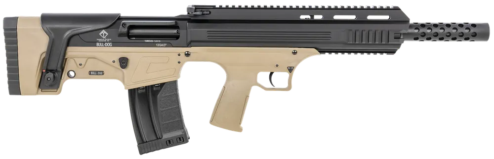 ATI ATIG12BDT Bulldog 12 Gauge 3" 18.50" 5+1 Black Tan Fixed Bullpup Stock
