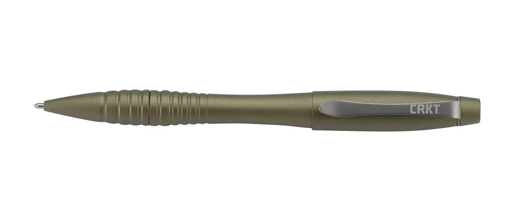 CRKT Williams Defense Pen OD Green Anodized Aluminum 6" Includes Pen Refill TPENWOD