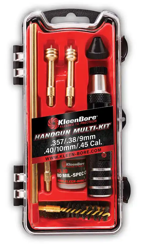 Kleen-Bore Handgun Multi-Kit for Handguns .38/.357/9mm/.40/10mm/.45 Cal.