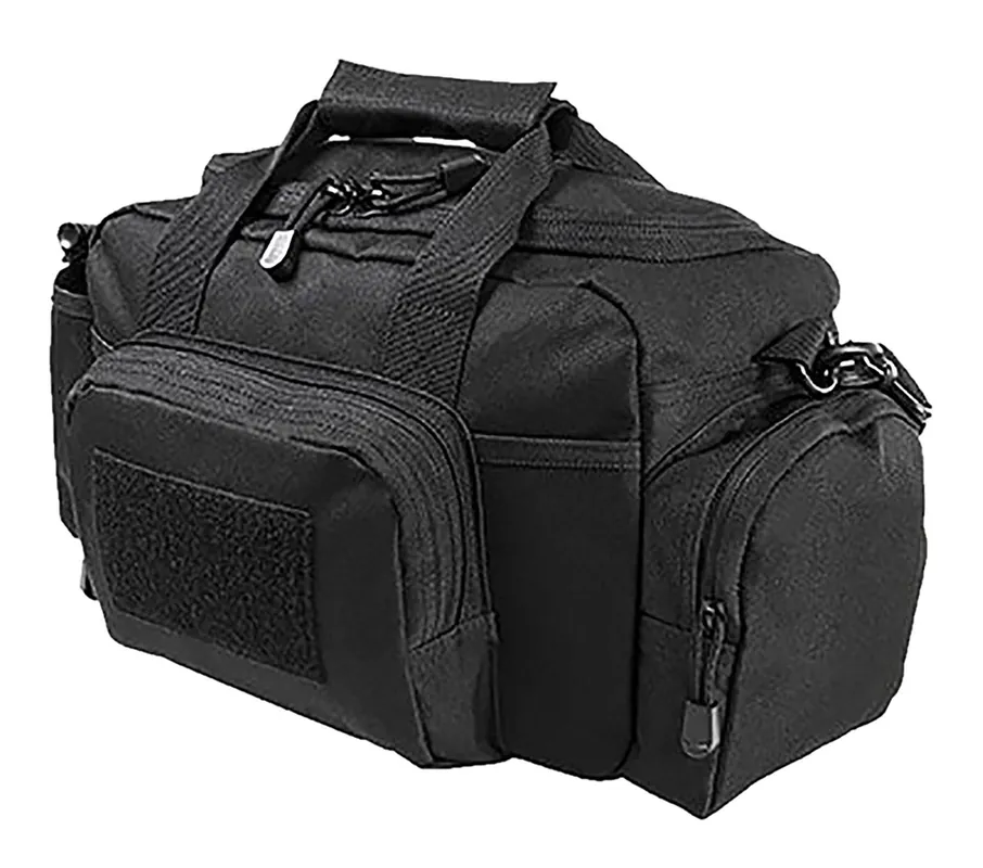 NcStar VISM Range Bag with Small Size, Side Pockets, PALs Webbing, Carry Handles, Pockets & Black Finish