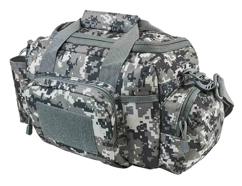 NcStar VISM Range Bag with Small Size, Side Pockets, PALs Webbing, Carry Handles, Pockets & Digital Camouflage Finish