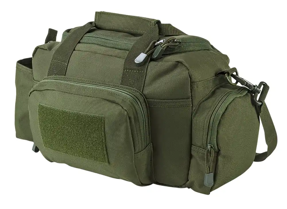 NcStar VISM Range Bag with Small Size, Side Pockets, PALs Webbing, Carry Handles, Pockets & Green Finish
