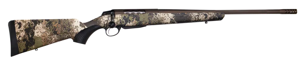 Tikka T3x Lite 300 Win Mag 24.30" 3+1 Fluted/Threaded Barrel Midnight Bronze Rec/Barrel Camo Syn Stock Brake JRTXVW331R10