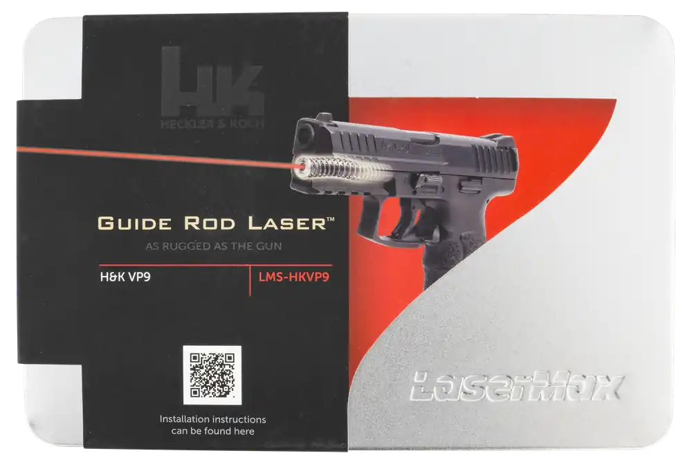 LaserMax Guide Rod Laser 5mW Red Laser with 635nM Wavelength & Made of Aluminum for HK VP9 (Except VP9SK Variant)