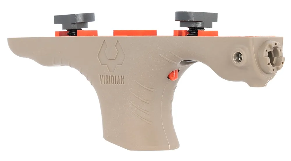Viridian Hand Stop Laser M-LOK Mounted 5mW Red Laser with 100 yds Day/2 mi Night Range & Flat Dark Earth Finish for AR-Platform