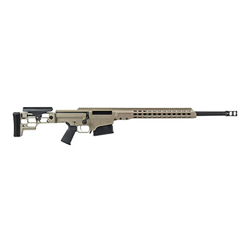 Barrett MRAD .338 Lapua Mag 10+1 26" Fluted Barrel Alum Rec Syn Stock Extended Pic Rail Muzzle Brake M-LOK FDE Cerakote 18479