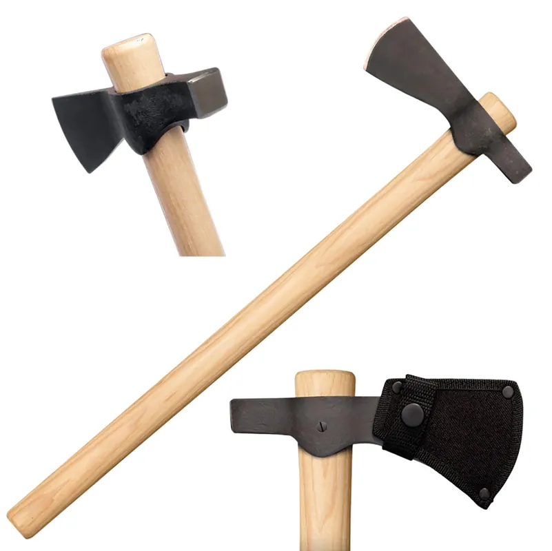 Cold Steel Trail Hawk 2.25" Blade 1055 Carbon Steel Blade American Hickory Handle 22" Long Tomahawk w/Hammer