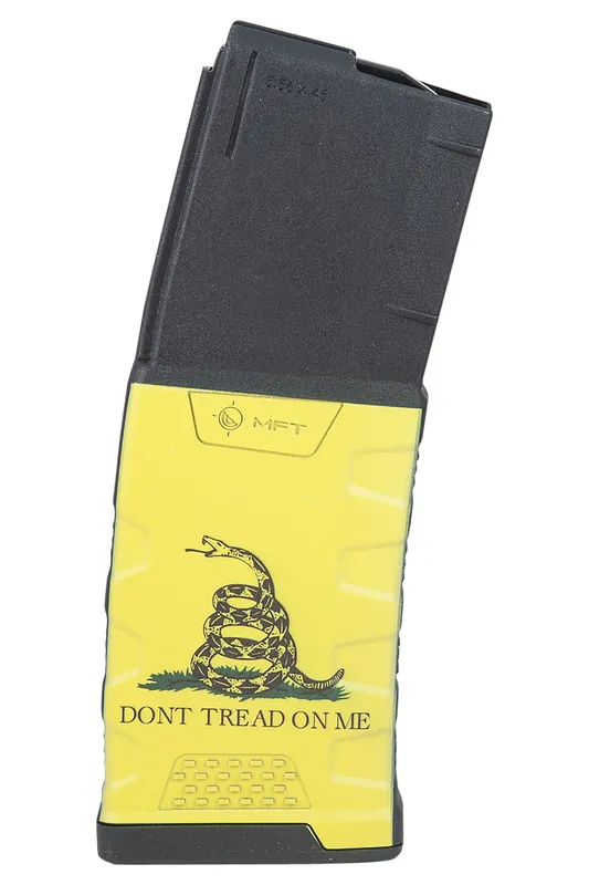 Mission First Tactical Extreme Duty Black with Gadsden Flag Detachable 30rd for 223 Rem, 5.56x45mm NATO AR-15, M4