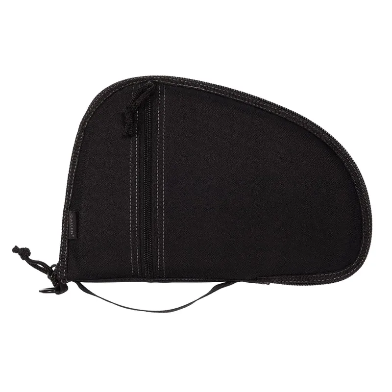 Allen Torrey Handgun Case made of Polyester with Black Finish, Small Accessory Pocket, Muzzle Pocket & Lockable Zipper 11.50 x 7.75" Exterior Dimensions"