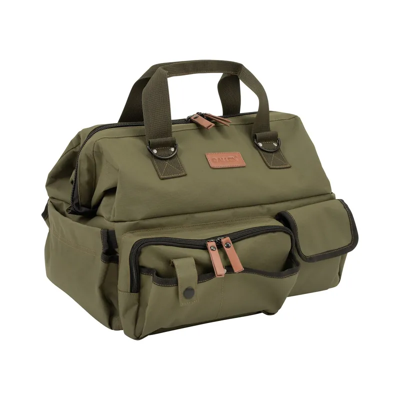 Allen Triumph Range Bag Green 600D Polyester Ripstop with Lockable Main Compartment, Fold-Up Pistol Mat, Webbed Carry Handles & Pockets