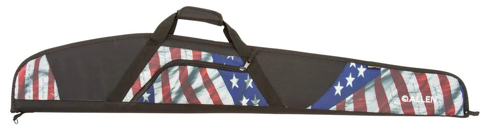 Allen Centennial Shotgun Case made of Endura with Victory Stars & Stripes, Black Trim, Soft Interior Lining, Foam Padding, Storage Pocket & Padded Handle 52 L"