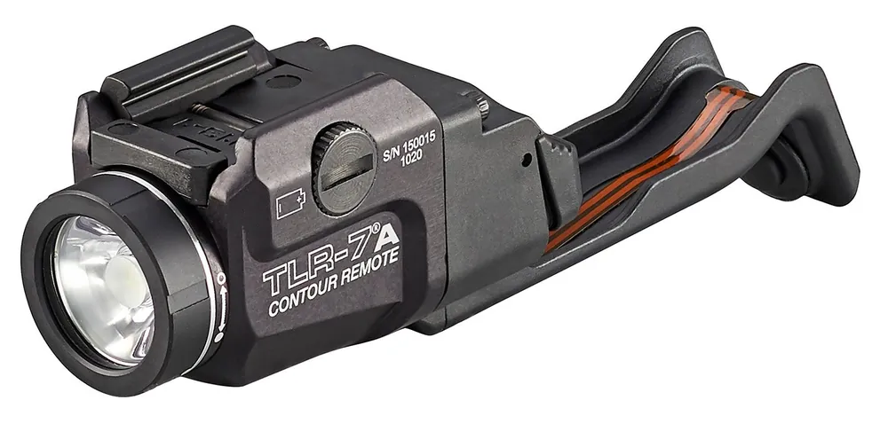 Streamlight TLR-7 A Weapon Light w/Contour Remote Fits Glock Gen4-5 140/500 Lumens Output White LED Light 131 Meters Beam Rail Grip Clamp Mount Weapon Light Aluminum