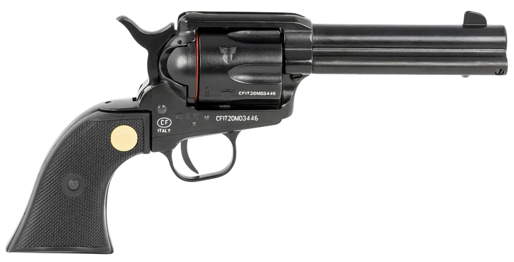 Traditions SAT7322250 1873 Rawhide SAO 22 LR 6rd 4.75" Blued Steel Black Checkered PVC Grip