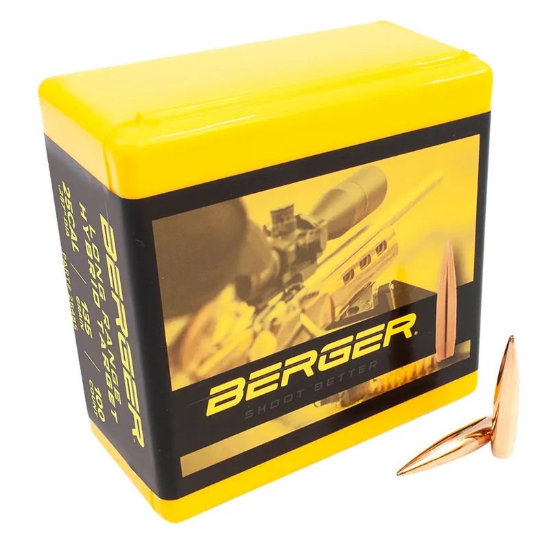 Berger Bullets 25 Cal 135 Gr Long Range Hybrid Target 100/Box