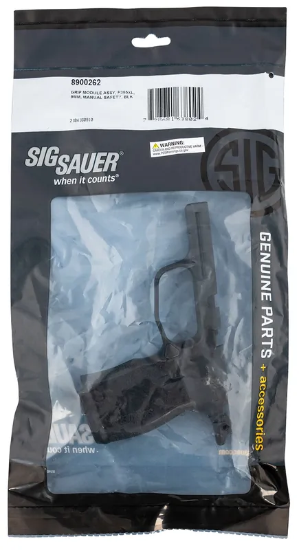 Sig Sauer P365XL Grip Module W/Manual Safety Black Polymer