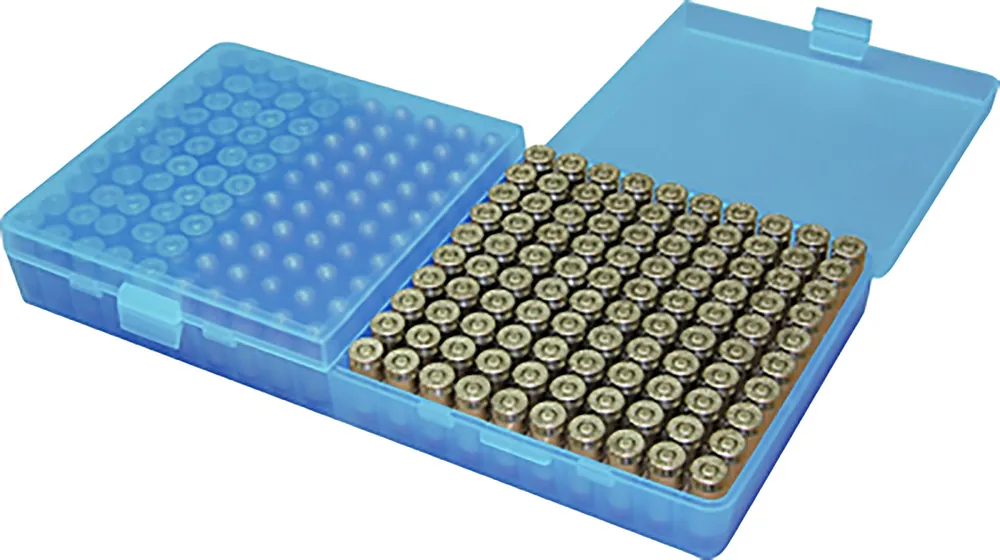 MTM Case-Gard Ammo Box Flip-Top 200 Series 9mm Luger 380 ACP Handgun 200 rds